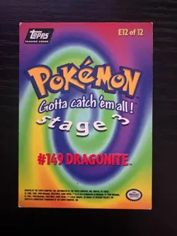 Pokemon TCG Dragonite Topps E12 Of 12 Black Label #149 Episode 12 - LP - Image 2