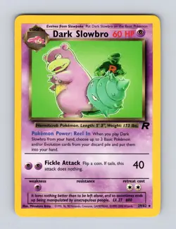 Dark Slowbro 29/82 - R Team Rocket Unlimited - LP - Pokemon - Image 1