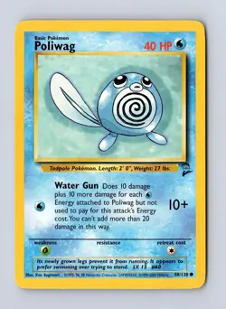 Poliwag 88/130 - C Base Set 2 - LP - Pokemon - Image 1