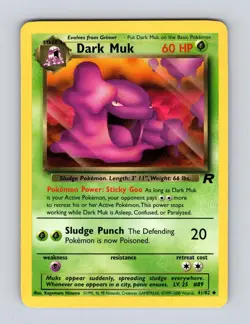 Dark Muk 41/82 - UC Team Rocket Unlimited - LP - Pokemon - Image 1