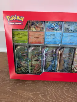 Pokemon TCG Prismatic Evolutions Costco 8 Mini-Tin Bundle Promo Cards NEW SEALED - Image 2