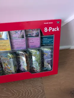 Pokemon TCG Prismatic Evolutions Costco 8 Mini-Tin Bundle Promo Cards NEW SEALED - Image 4