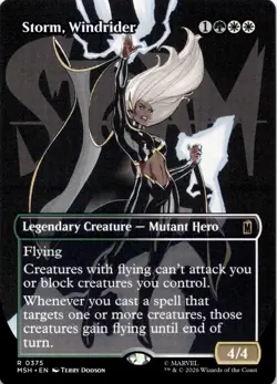 Storm, Windrider (Borderless) 375 Marvel Super Heroes Magic: The Gathering NM - Image 1