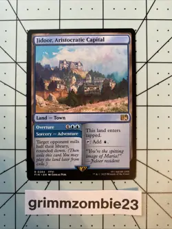 NMT MTG Jidoor, Aristocratic Capital Final Fantasy Regular Land Town Card - Image 1