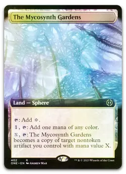 The Mycosynth Gardens (Extended Art) #402 (Foil) NM Phyrexia All Will Be One - Image 1