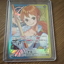 ONE PIECE Card Game Nami Alt Art OP11-041 L A Fist of Divine Speed Japanese - Image 2