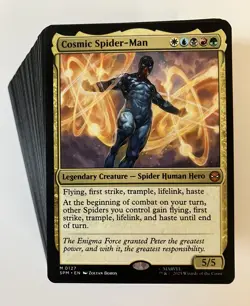 MTG Magic The Gathering Cosmic Spider-Man 🕸 Budget 100 Card Commander Deck - Image 1