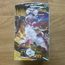 Pokemon TCG Evolving Skies Booster Box - New Sealed + Acrylic Case (36 Packs) - Image 2