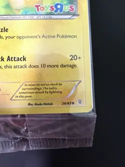 Pokemon Pikachu Holo Rare Toys R US Promo Card 026/083 New Sealed - Image 3