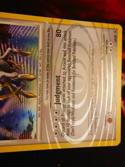 MP Pokemon ARCEUS Card (Diamond Pearl) BLACK STAR PROMO Set DP50 Holo Foil DP#1 - Image 5