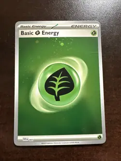 Grass Energy SVE001 Cosmos Holo NM Pokemon TCG Scarlet & Violet 151 No Swirls - Image 1