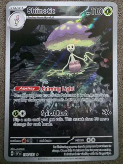 Pokemon TCG Shiinotic Holo Card Illustration Rare, Surging Sparks 194/191 NM - Image 1