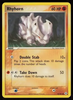 Rhyhorn 70/101 Common Hidden Legends Pokemon Near Mint - Image 1