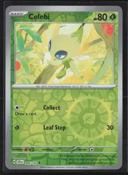 Pokemon TCG Celebi 004/142 - Stellar Crown - Reverse Holo NM - Image 1