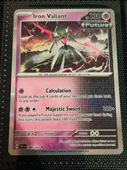 Iron Valiant - Temporal Forces - 080/162 - Pokemon TCG - Foil - Holo Rare - Image 1