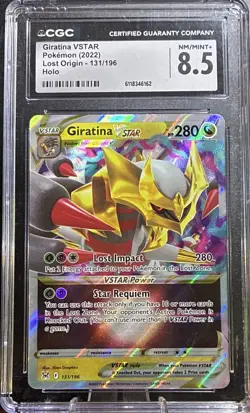 The Pokemon Company CGC 8.5 Giratina VSTAR 131/196 Swsh11 Lost Origin 2022 Holo - Image 1