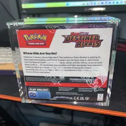 Pokemon TCG S&V DESTINED RIVALS Booster Box sealed w/ Acrylic case - Image 2