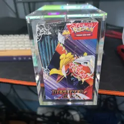 Pokemon TCG S&V DESTINED RIVALS Booster Box sealed w/ Acrylic case - Image 4