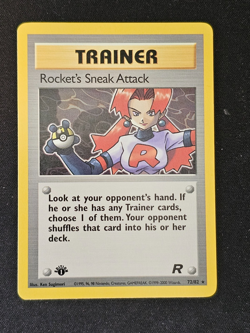 Pokemon TCG Rocket's Sneak Attack 72 Team Rocket 1st Ed MNear Mint (non-holo) - Image 1