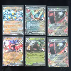 Lot Of 6x Pokemon Play! Prize Pack Series Singles. Full Art Ex. Roaring Moon - Image 1