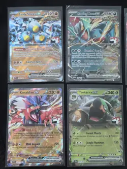 Lot Of 6x Pokemon Play! Prize Pack Series Singles. Full Art Ex. Roaring Moon - Image 2