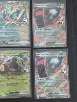 Lot Of 6x Pokemon Play! Prize Pack Series Singles. Full Art Ex. Roaring Moon - Image 3
