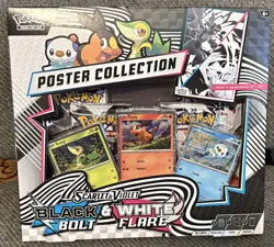 POKEMON TCG BLACK BOLT & WHITE FLARE POSTER COLLECTION NEW IN BOX SHIPS ASAP - Image 1