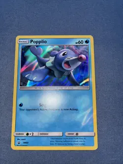 Pokemon TCG Popplio SM03 Sm Holo Black Star Promo - Image 1