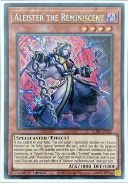 Aleister the Reminiscent CORI-EN015 Secret Rare 1st Ed - Image 1