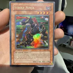 Yugioh Strike Ninja IOC-007 Ultra Rare 1st Ed LP - Image 1
