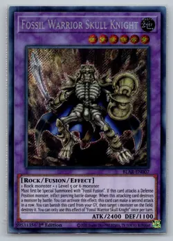 Fossil Warrior Skull Knight BLAR-EN007 Battles of Legend: Armageddon Yu-Gi-Oh NM - Image 1