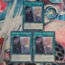 3 x YuGiOh The Fallen & The Virtuous CH01-EN019 Ultra Rare Mint 1st Ed Playset - Image 1