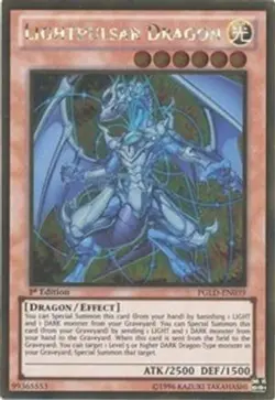 Yugioh - Lightpulsar Dragon (Gold Rare) (1st Edition) - PGLD-EN039 (P) - Image 1