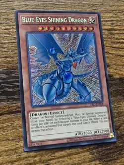 Blue-Eyes Shining Dragon LCKC-EN008 Secret Rare Yugioh Unlimited Edition Mint - Image 2