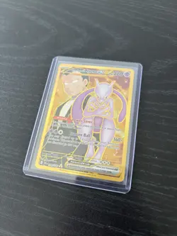 Pokemon TCG Team Rocket's Mewtwo EX Gold 240/182 SV Destined Rivals NM - Image 2