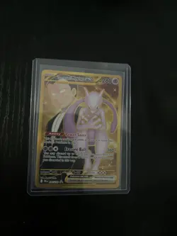Pokemon TCG Gold Team Rocket's Mewtwo EX 240/182 Destined Rivals - Image 1