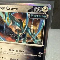 Iron Crown Rare SV08 Surging Sparks 132/191 Holo TCG Pokemon Card NM - Image 4