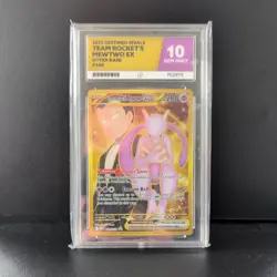 ACE 10 Team Rocket's Mewtwo Ex Hyper Rare Destined Rivals Pokemon Card 240/182 - Image 1