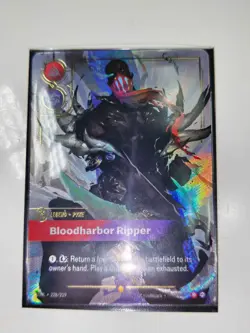 Riftbound Pyke Legend Bloodharbor Ripper Foil Card 228/219 Overnumber - Image 2