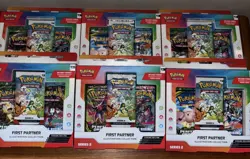 Lot of 6x pokemon TCG First Partner Illustration Collection Series 2 NEW SEALED - Image 1