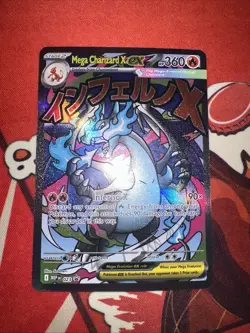 Mega Charizard X ex 023 ME: Mega Evolution Promo NM Pokemon 2025 - Image 3