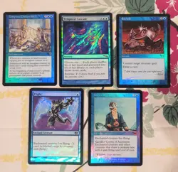 Magic The Gathering, 5 Foil Cards, Exclude, Flight, Temporal Cascade And 2 More - Image 1