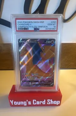 Charizard V SWSH050 SWSH: Sword & Shield Promo Cards Holo PSA 10 - Image 1