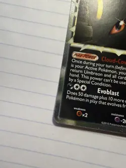 Pokemon TCG Umbreon Prime 86/90 Undaunted 2010 Holo Foil Rare Card - Image 3