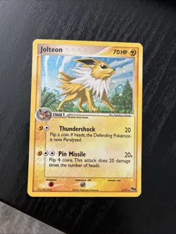 Jolteon Pop Series 3 Holo Card 003/017 Vintage Rare - Image 1