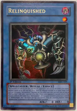 Yugioh Relinquished MRL-029 1st Edition Ultra Rare - Image 2