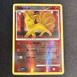 Vulpix Shiny SH6 Reverse Holo Rare Platinum Base Set Pokemon Pokemon Card LP - Image 1