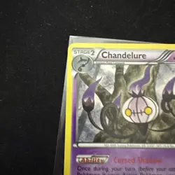 Pokemon TCG Chandelure 60/101 Noble Victories Rare Card Non-Holo LP - Image 2