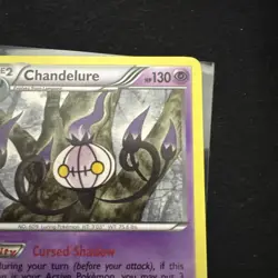 Pokemon TCG Chandelure 60/101 Noble Victories Rare Card Non-Holo LP - Image 3