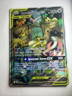 Eeveelutions GX Tag Holo ART Card, Full Art, This Is NOT A Pokemon Game Card - Image 1